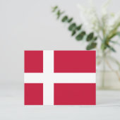 Carte Postale Danemark drapeau (Debout devant)