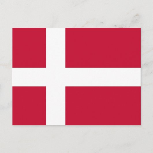 Carte Postale Danemark drapeau (Devant)