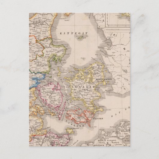 Carte Postale Danemark et Allemagne (Devant)
