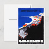 Carte Postale Danemark Gilleleje Affiche Vintage voyage restauré (Devant / Derrière)