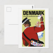 Carte Postale Danemark Un des pays scandinaves Vintage (Devant / Derrière)