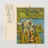 Carte Postale Danemark vintage, Fredericksburg, Château (Devant / Derrière)