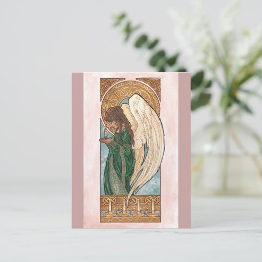 Carte postale d'ange de Noël (Debout devant)