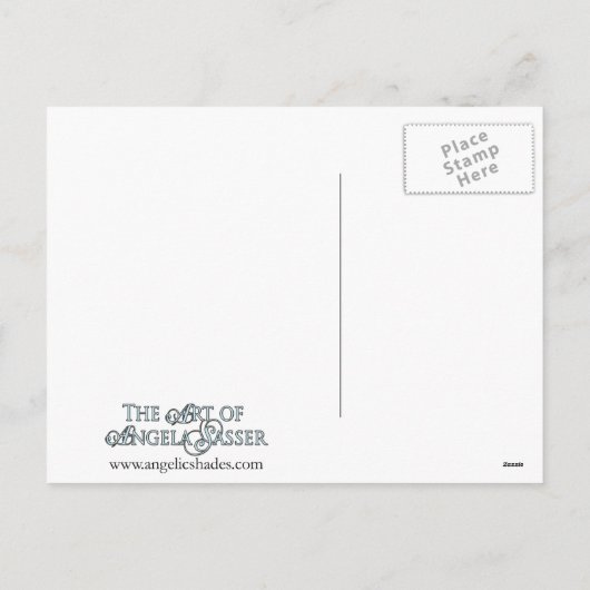 Carte postale d'ange de Noël (Dos)