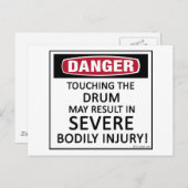 Carte Postale Danger Drum (Devant / Derrière)