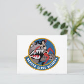 CARTE POSTALE DANGER FERMER LIVRAISON VELCRO MORALE PATCH - PLEI (Debout devant)