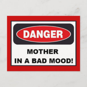 Carte postale - DANGER, MÈRE DANS LA MAUVAISE HUME