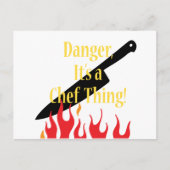 Carte Postale Danger, un chef (Devant)