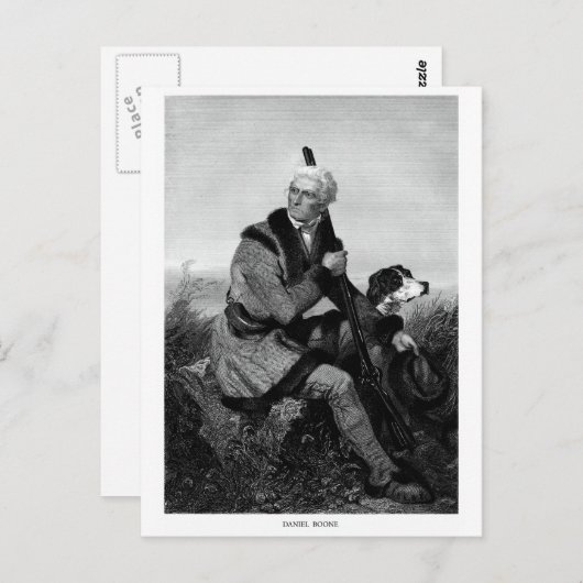 Carte Postale Daniel Boone (Devant / Derrière)
