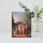 Carte Postale Daniel Boone escortant des colons (Debout devant)