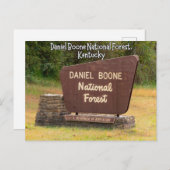 Carte Postale Daniel Boone Forêt nationale Kentucky (Devant / Derrière)