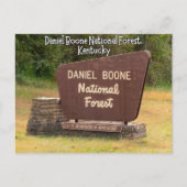 Carte Postale Daniel Boone Forêt nationale Kentucky (Devant)