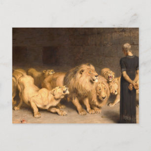 Carte Postale Daniel In The Lions Den 1872 Par Briton Riviere