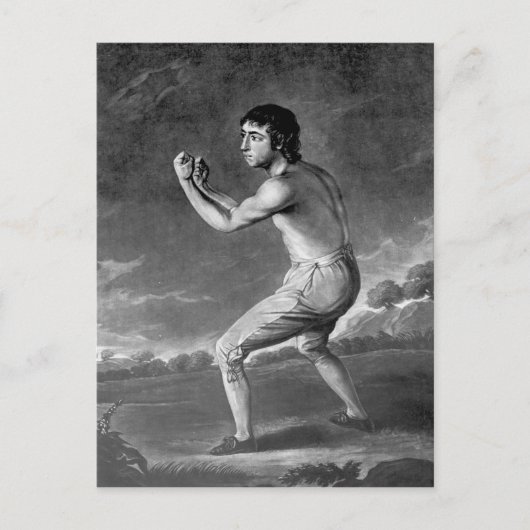 Carte Postale Daniel Mendoza, gravé par Henry Kinsbury, 1789 (Devant)