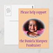 Carte Postale Daniela Fundraiser (Devant / Derrière)