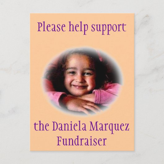 Carte Postale Daniela Fundraiser (Devant)