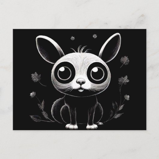 Carte postale d'animal de dessin animé de style ré (Devant)