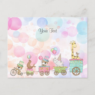 Carte postale d'animaux de cirque
