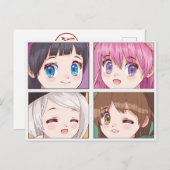 Carte postale d'anime mignonne (Devant / Derrière)
