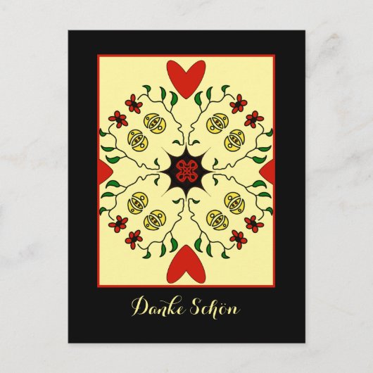 Carte postale Danke schön (Devant)