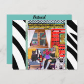 Carte postale d'anniversaire (Devant / Derrière)