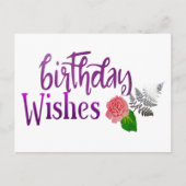 Carte postale d'anniversaire (Devant)