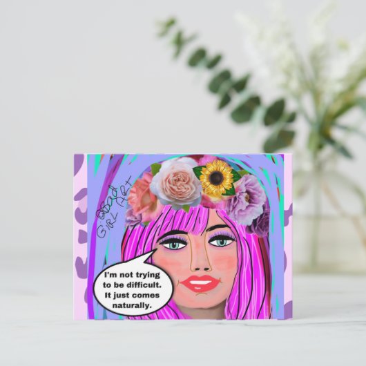 Carte postale d'anniversaire (Debout devant)