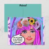 Carte postale d'anniversaire (Devant / Derrière)