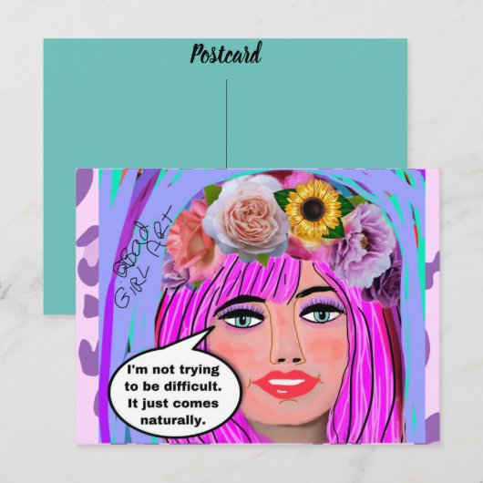 Carte postale d'anniversaire (Devant / Derrière)