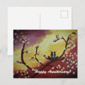 Carte postale d'anniversaire artistique (Devant / Derrière)