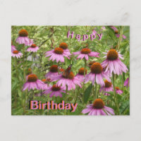 Carte postale d'Anniversaire aux Confleurs et papi