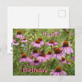 Carte postale d'Anniversaire aux Confleurs et papi (Devant / Derrière)