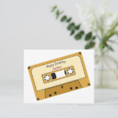 Carte postale d'anniversaire avec cassette (Debout devant)