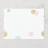 Carte postale d'anniversaire avec chiot en chapeau (Dos)