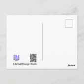 Carte postale d'anniversaire avec une Perruche à c (Dos)