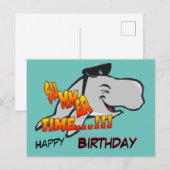 Carte postale d'anniversaire Baleine qui rit (Devant / Derrière)