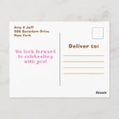 Carte postale d'anniversaire Château Rose pour chi (Dos)