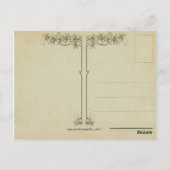 Carte postale d'anniversaire d'âne vintage (Dos)