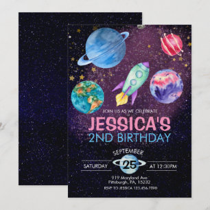 Carte postale d'anniversaire d'astronaute pour une