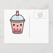 Carte postale d'anniversaire de Bubble Tea Kawaii  (Dos)