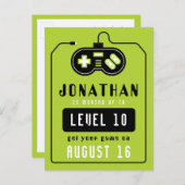 Carte postale d'anniversaire de camion de jeu vidé (Devant / Derrière)