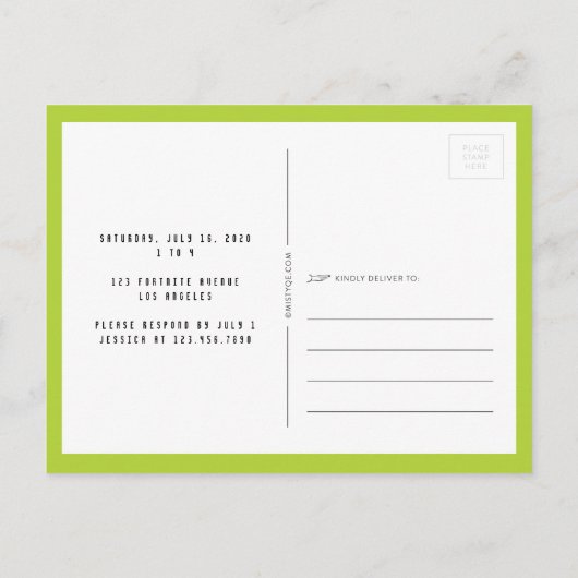 Carte postale d'anniversaire de camion de jeu vidé (Dos)