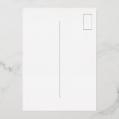 Carte postale d'anniversaire de confetti d'or (Verso)