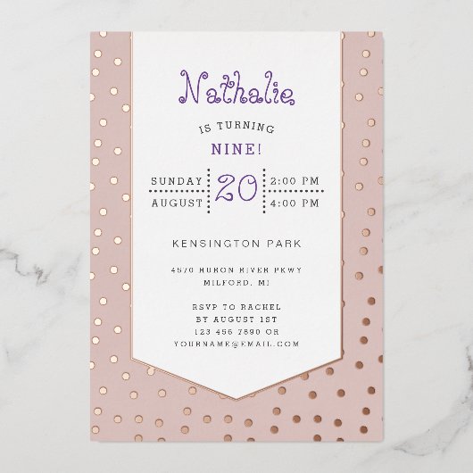 Carte postale d'anniversaire de confetti d'or (Recto)