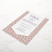 Carte postale d'anniversaire de confetti d'or (Rotation)
