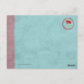Carte postale d'anniversaire de glace de tatou d'a (Dos)