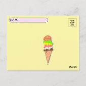 Carte postale d'anniversaire de glace Sundae Postc (Dos)