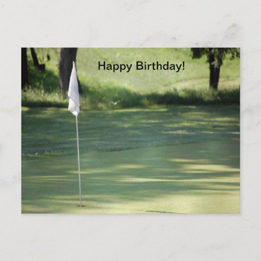 Carte postale d'anniversaire de golf (Devant)