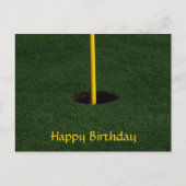 Carte postale d'anniversaire de golf (Devant)