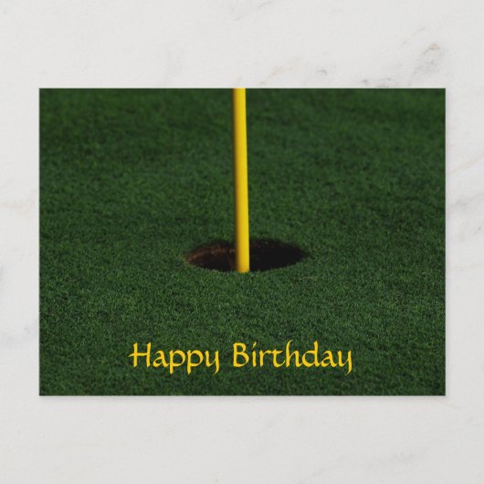Carte postale d'anniversaire de golf (Devant)